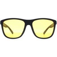 montana Men's Rectangle Black Yellow Polarized MP199 Night Driving Sunglasses