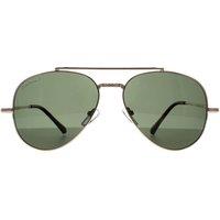 montana Men's Aviator Shiny Gold Green G-15 Polarized MP185