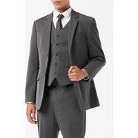 XPOSED Men's JROSS Formal Suit Jacket & Waistcoat Set - Stylish Classic Design in Charcoal | Size: 44R