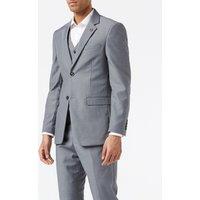 XPOSED Men's JROSS Formal Suit Jacket & Waistcoat Set - Stylish Classic Design in Grey | Size: 46R