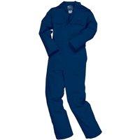 Portwest Men's Bizweld Flame Retardant Coverall Workwear Pack of 2 in Navy | Size: Small