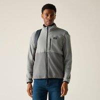 Regatta Men's Frankie Colour Block Full Zip Fleece in Grey | Size: XL