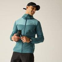 Regatta Men's Finchdale Marl Full Zip Hooded Midlayer in Mint | Size: Medium
