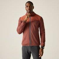 Regatta Men's Finchdale Marl Full Zip Hooded Midlayer in Burnt Orange | Size: Medium