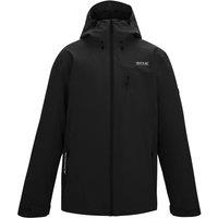 Regatta Men's Oklarna Hooded Waterproof Jacket in Jet Black | Size: XL