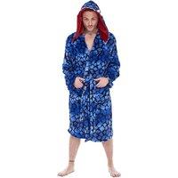 Keanu Men's Raptor Fleece Dressing Gown in Blue | Size: Medium/Large