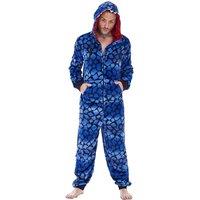 Keanu Men's Raptor Fleece Jumpsuit in Blue | Size: Large/XL