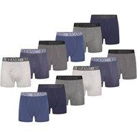 Keanu Men's Boxer Shorts (Pack of 12) in Blue | Size: Small