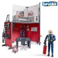 Bruder 1:16 bworld Fire station with fireman | Size: 1 Pack