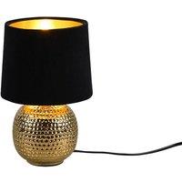 Netlighting Sophia Modern Table Lamp Round Tapered Shade Gold Gold Shade