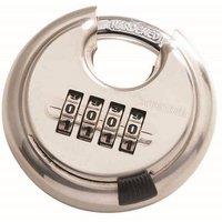 Defender Diskus Combination Padlock 70mm in Silver