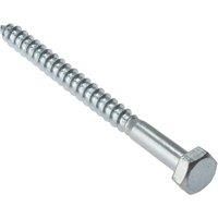 Forgefix Coach Screw Hexagon Head M8 x 30mm - 10 Pack in Silver