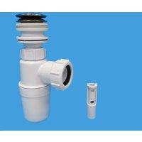 McAlpine BK1 All in One Fast Fix Basin Clicker Waste & Bottle Trap in White
