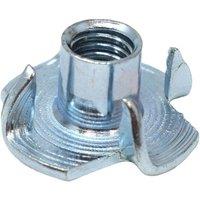 Metalmate Pronged Tee Nut M6 x 9.0mm in Silver