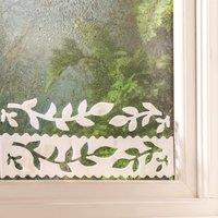 mysmartbuy Set of 4 Adhesive Moisture Absorbers - Reusable Condensation Absorbing Floral Pattern Window Stickers - Each H6 x L30cm in White