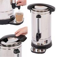 Oypla 8L Catering Hot Water Boiler Tea Urn in Silver