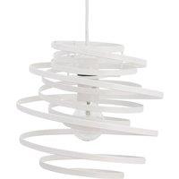 First Choice Lighting White Metal Swirl Easy Fit Light Shade