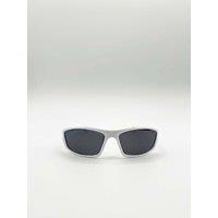 SVNX Outdoor Racer Sunglasses with Hard Case in White