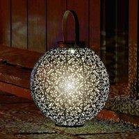 Marco Paul Metal Large 22cm Solar Powered LED Silhouette Lantern in Bronze