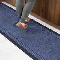 Kukoon 3ft - 39ft Long Blue Hallway Runner Rug Stair Carpet Mat | Size: 66 cm x 274 cm