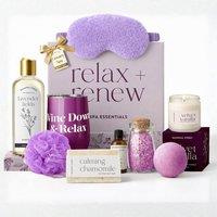 volila Easter Gift Set: Wine Tumbler, Candle, Eye mask, Bath Bombs & Essential Oil in Purple