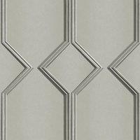 Belgravia Alessia Panel Vinyl Wallpaper in Grey