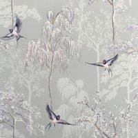 Arthouse Garden Wallpaper in Grey