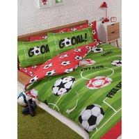 Bedding & Beyond Football Duvet Cover Set in Red | Size: Single