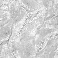 World of Wallpaper Luxe Collection Mineral Effect Vinyl Textured Wallpaper in Silver