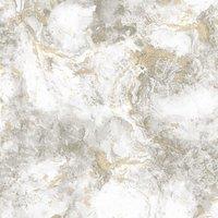 World of Wallpaper Luxe Collection Marble Effect Vinyl Textured Wallpaper in Grey