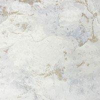 World of Wallpaper Luxe Collection Marble Effect Vinyl Textured Wallpaper in Off-White