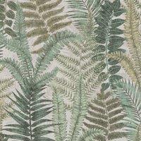 AS Creation Famous Garden Fern Textured Wallpaper in Beige