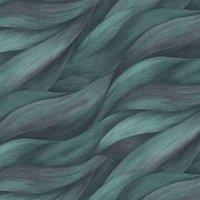 Erismann Casual Chic Wave Vinyl Textured Wallpaper in Blue