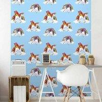 K Collection Unicorn & Rainbow Wallpaper