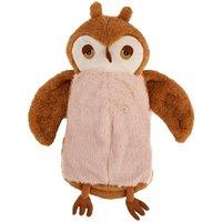 K Collection Owl 3D 750ml Hot Water Bottle & Cover in Brown