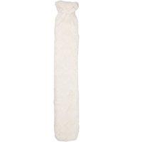 K Collection Heart Extra Long 2L Hot Water Bottle & Cover in Cream