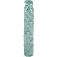 K Collection Heart Extra Long 2L Hot Water Bottle & Cover in Green