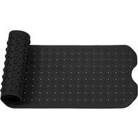 K Collection Premium Rubber Shower Mat in Black