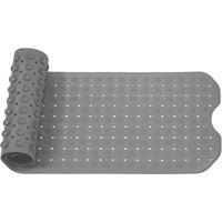 K Collection Premium Rubber Shower Mat in Light Grey