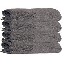K Collection Microfibre Cleaning Cloth (Pack of 4) in Grey