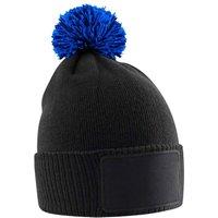Beechfield Snowstar Patch Beanie in Black
