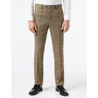 XPOSED Men's Stylish Tweed Suit Trousers - Model X3309-2 in Brown | Size: 30