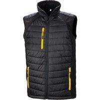 Result Men's Black Compass Padded Soft Shell Gilet | Size: XS