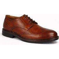 Thomas Blunt Men's Smart Lace Up Brogue Shoes in Tan | Size: 11