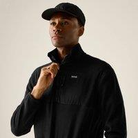 Regatta Men's Frankie Half Zip Fleece in True Black | Size: XL