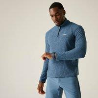 Regatta Men's Thompson Marl Lightweight Half Zip Fleece in Mid Blue | Size: Medium