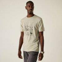 Dare 2b Men's Movement III Short Sleeved Graphic T-Shirt in Cream | Size: XS