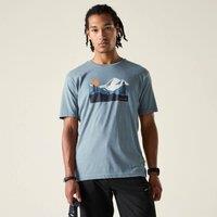 Dare 2b Men's Movement III Short Sleeved Graphic T-Shirt in Grey | Size: XL