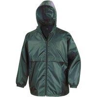 Result Core Men's Plain Blue Windbreaker in Bottle Green | Size: Small