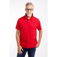 Weird Fish Men's Giles Pique Polo Shirt in Scarlet | Size: XL